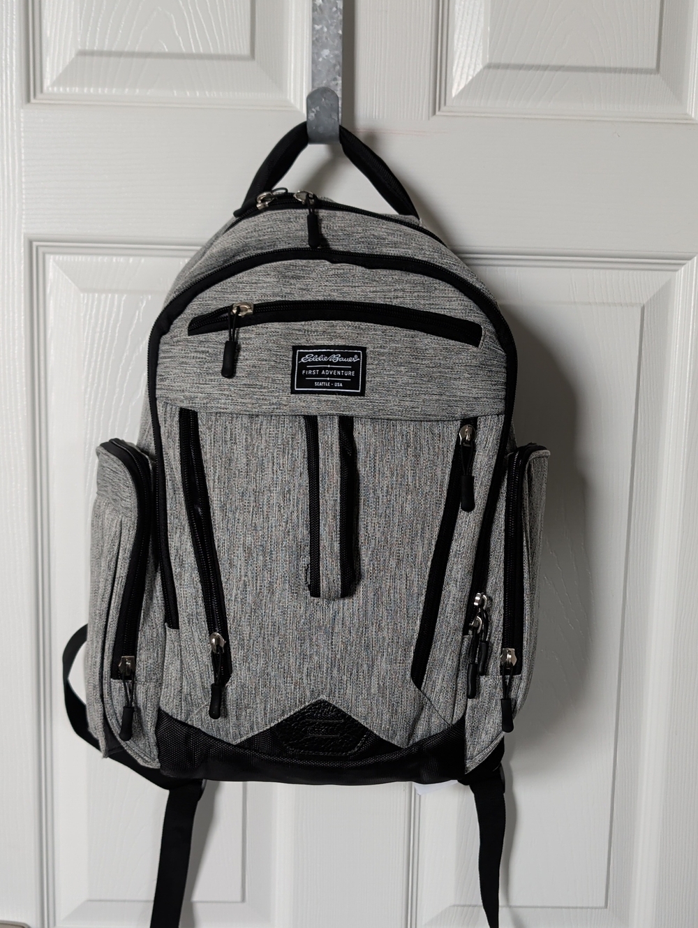 Eddie Bauer Heather Gray and Black Men's Backpack